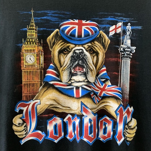 Vintage Gildan British Bulldog London Graphic Tee - Picture 8 of 11